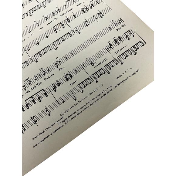 On The Atchison Topeka and The Santa Fe Sheet Music Judy Garland Harvey Girls - Picture 4 of 5